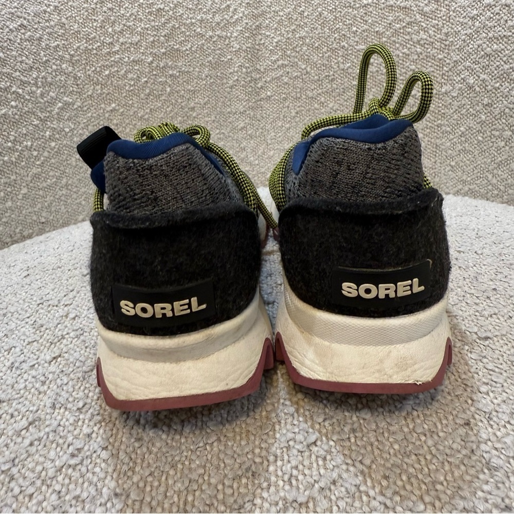 SOREL | kinetic lace up grey knit sneaker - Picture 6 of 9